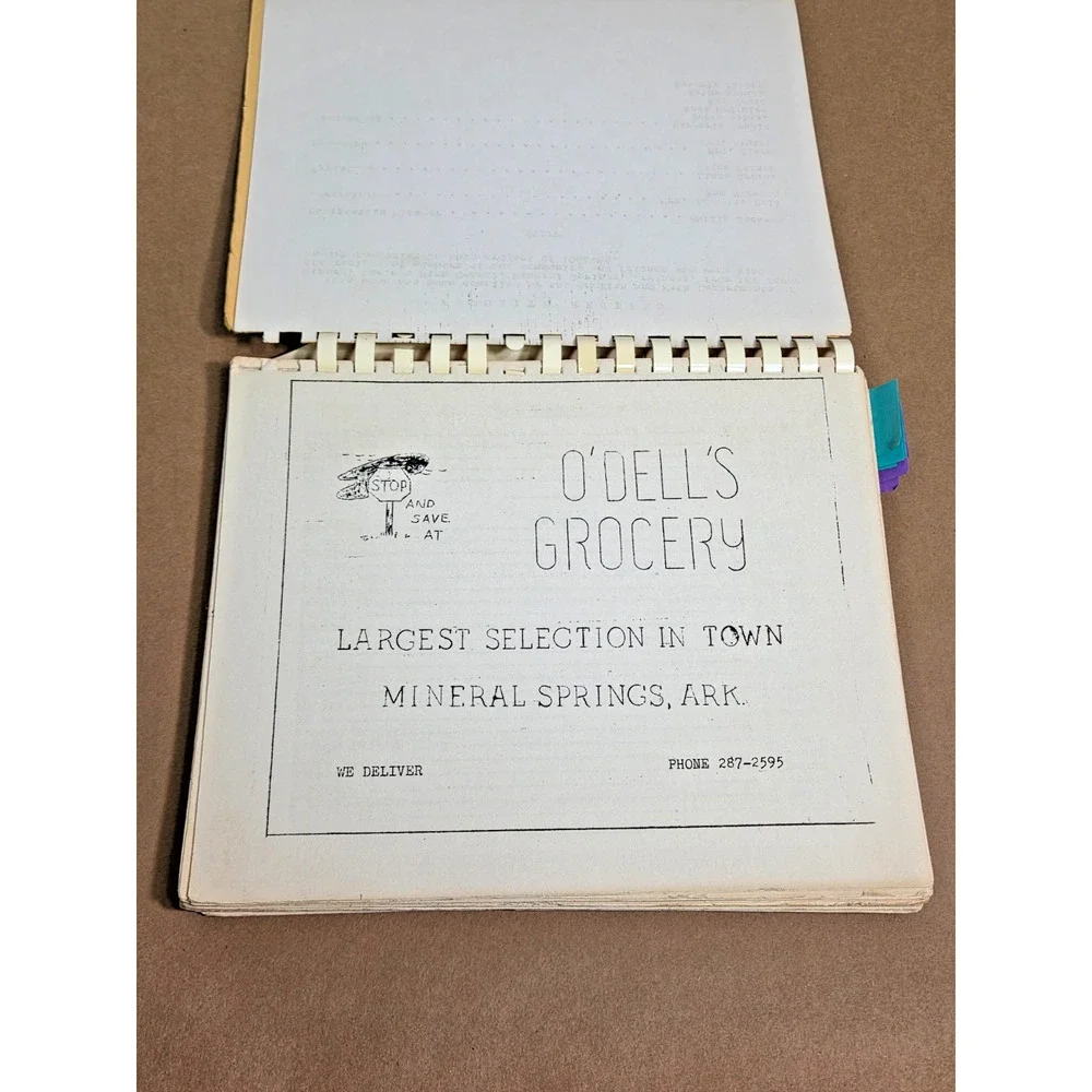 Vintage 1964 Mineral Springs AR Community Cookbook - Keys from Good Cooks